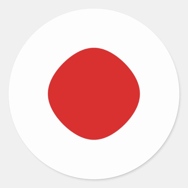 Japan Fisheye Flag Sticker (Front)