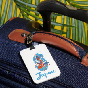 Japan Fishing logo Luggage Tag