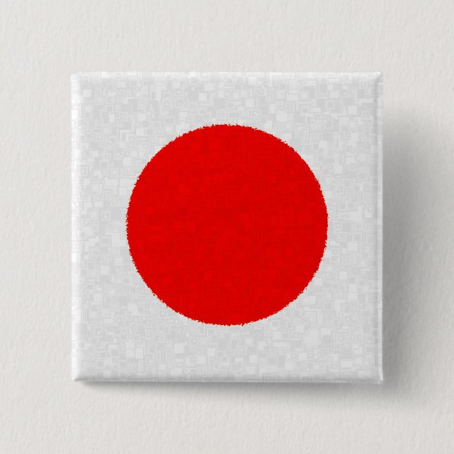 JAPAN FLAG 15 CM SQUARE BADGE (Front)