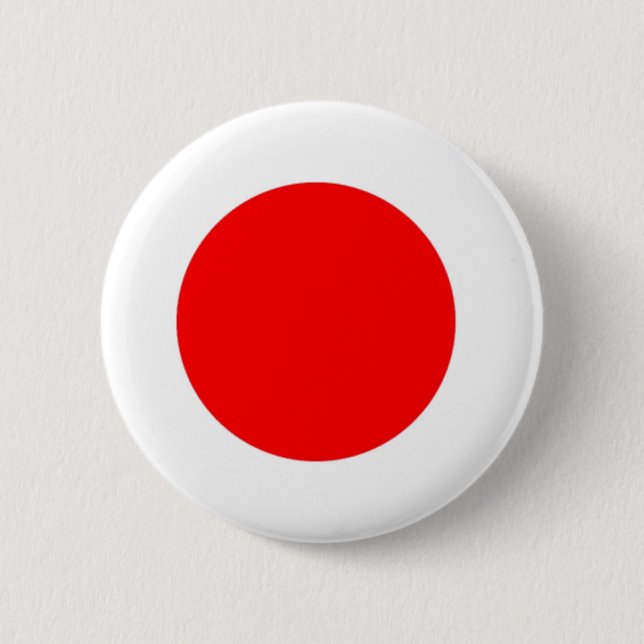 Japan Flag 6 Cm Round Badge (Front)