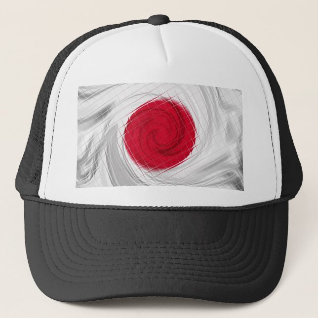 Japan Flag Artwork Trucker Hat (Front)