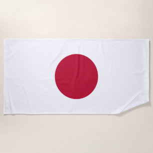 Japan flag beach towel