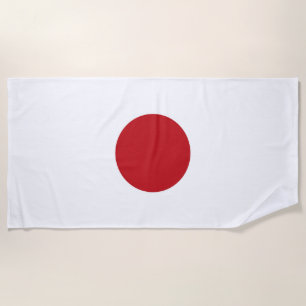Japan flag beach towel