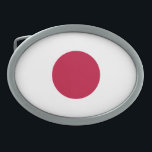 Japan Flag Belt Buckle<br><div class="desc">Patriotic flag of Japan.</div>