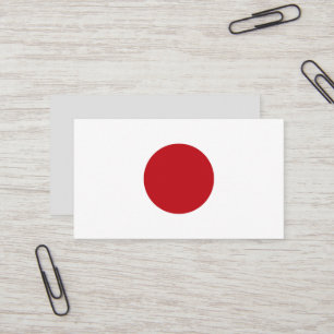 Japan flag business card