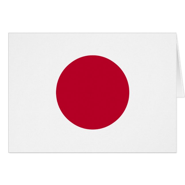 Japan Flag Card (Front Horizontal)