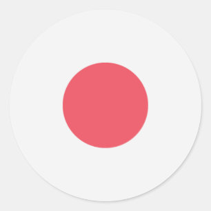 Japan Flag Classic Round Sticker