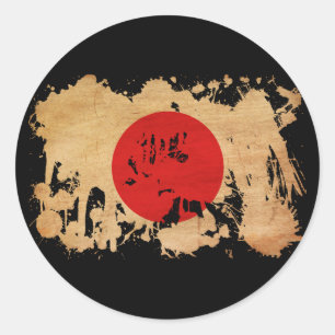 Japan Flag Classic Round Sticker
