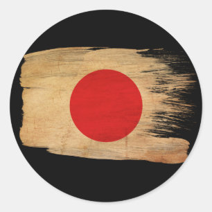 Japan Flag Classic Round Sticker