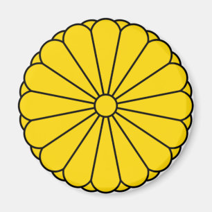 JAPAN FLAG - COAT OF ARMS - IMPERIAL SEAL MAGNET