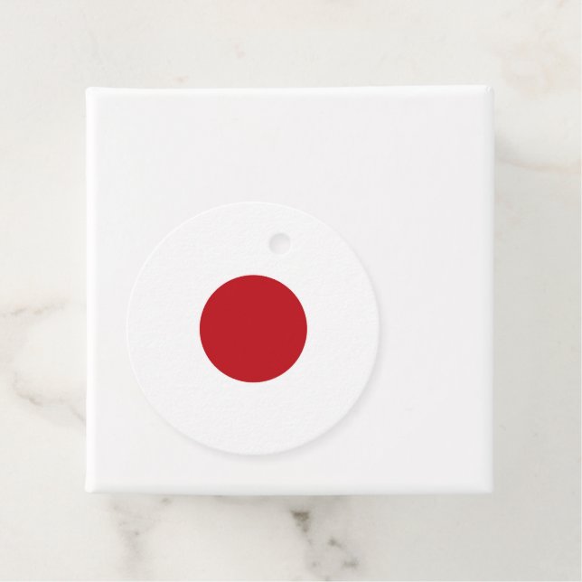 Japan flag favour tags (In Situ)