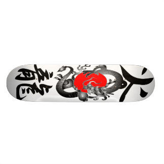 Japan Flag Fire Dragon Skateboards