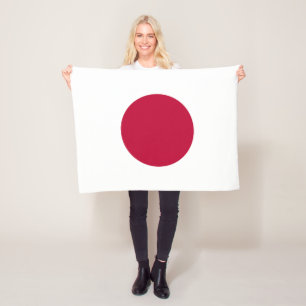 Japan Flag Fleece Blanket