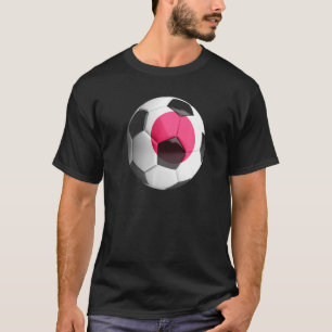 Japan Flag Football Soccer Ball T-Shirt