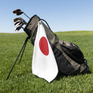Japan flag golf towel