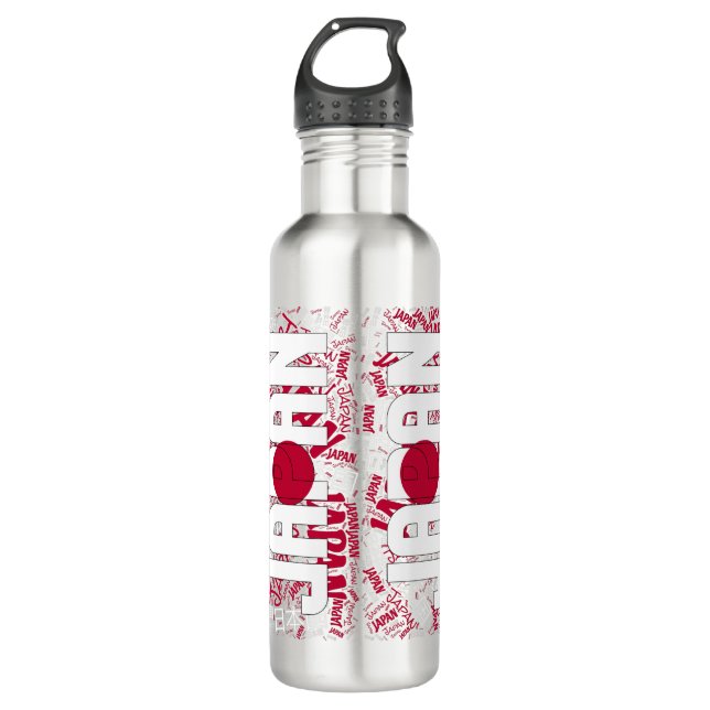 Japan Flag Gorgeous Patriotic 710 Ml Water Bottle (Front)