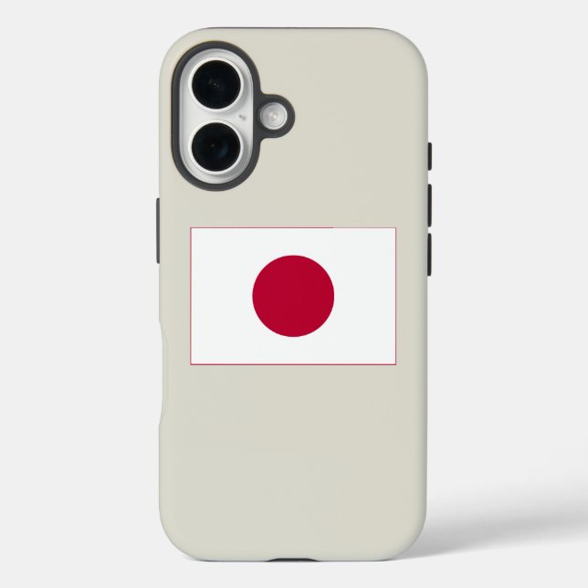 Japan Flag: Hinomaru, Nisshōki, Red Rising Sun Case-Mate iPhone Case (Back)