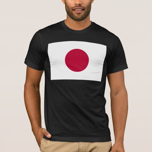 Japan Flag: Hinomaru, Nisshōki, Red Rising Sun T-Shirt (Front)