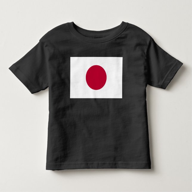 Japan Flag: Hinomaru, Nisshōki, Red Rising Sun Toddler T-Shirt (Front)