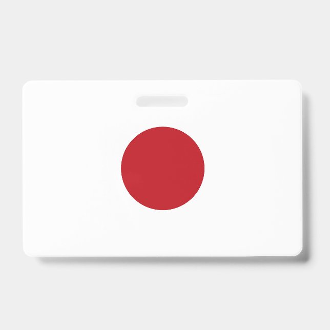 Japan flag ID badge (Front)