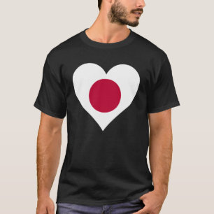Japan Flag Japan Love Japan Japan Flag Japan Hear T-Shirt