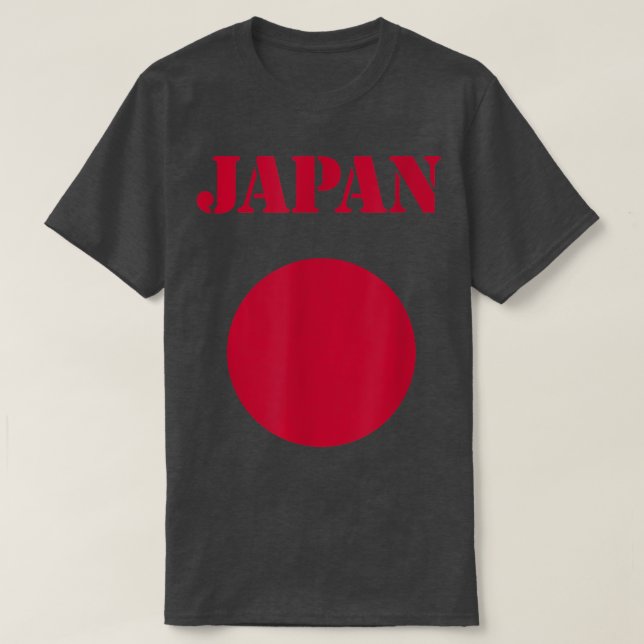Japan Flag  Japanese Flag Tee Shirt  (Design Front)