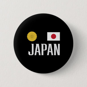 Japan Flag Japanese Footbyll Soccer Fan Men Women  6 Cm Round Badge