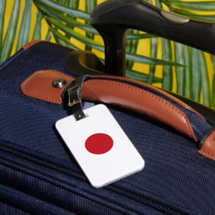 Japan flag luggage tag