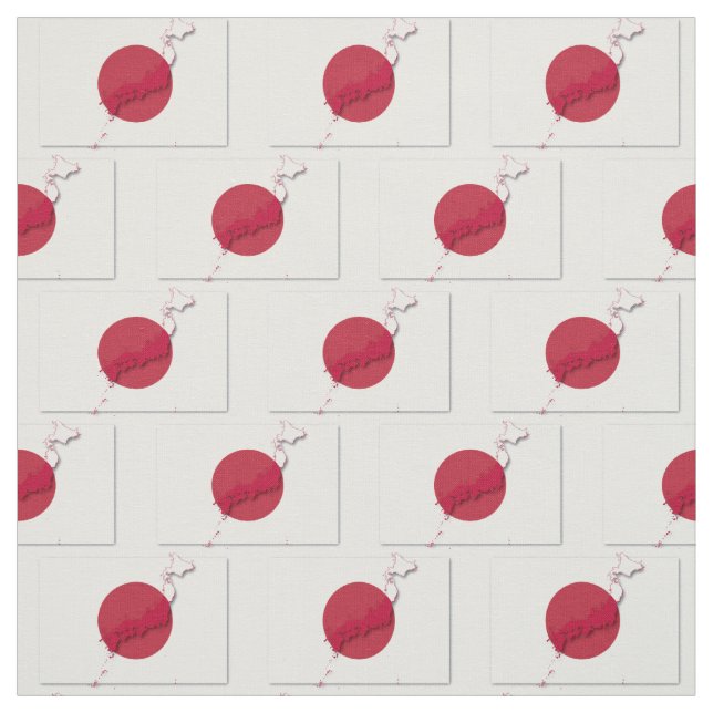 JAPAN Flag Map Outline Fabric (Swatch)