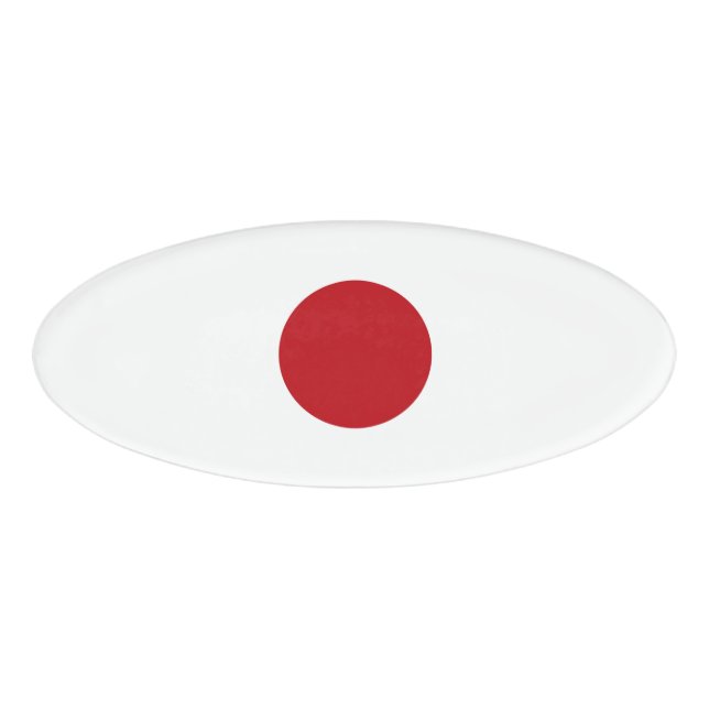 Japan flag name tag (Front)