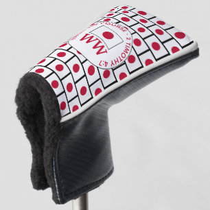 JAPAN Flag Personalised MONOGRAM Golf Head Cover