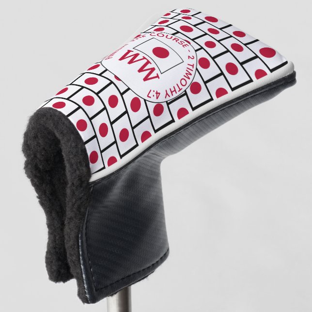 JAPAN Flag Personalised MONOGRAM Golf Head Cover (3/4 Front)