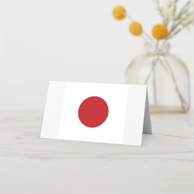 Japan flag place card (Front)