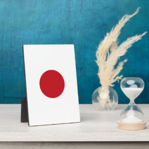 Japan flag plaque