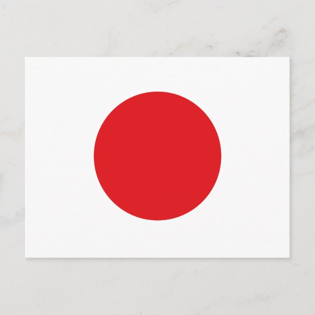 Japan flag postcard (Front)