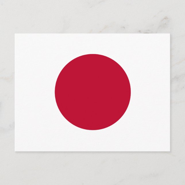 Japan Flag Postcard (Front)