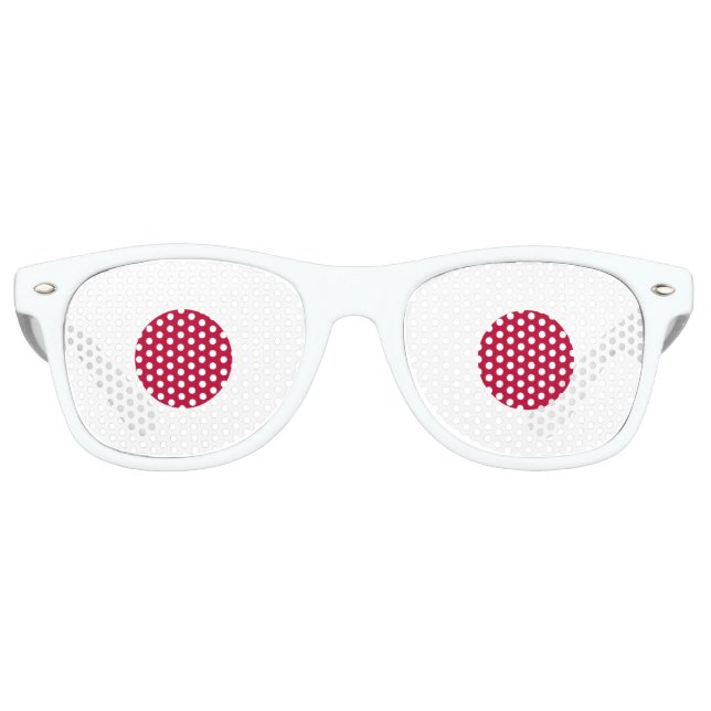 Japan Flag Retro Sunglasses (Front)