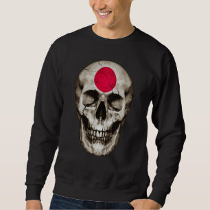 Japan Flag Skull Japanese Roots Proud Patriotic Sweatshirt