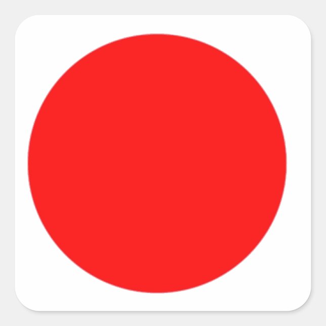 Japan Flag Square Sticker (Front)
