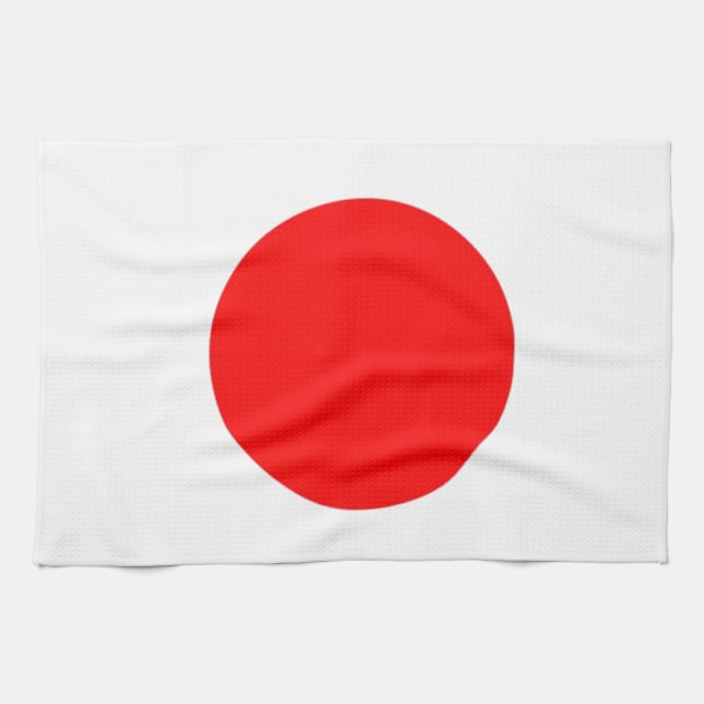 Japan Flag Tea Towel (Horizontal)