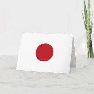 Japan flag thank you card