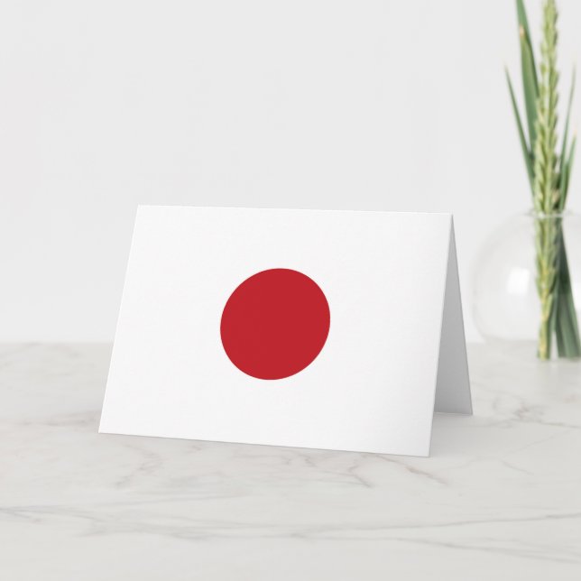 Japan flag thank you card (Front)