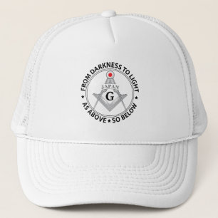 Japan freemasonry sign trucker hat