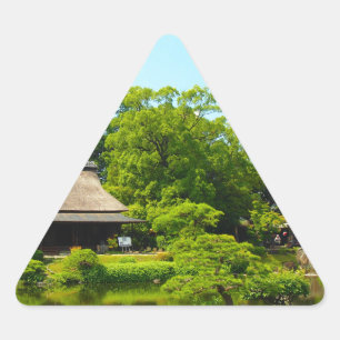 Japan Garden Triangle Sticker