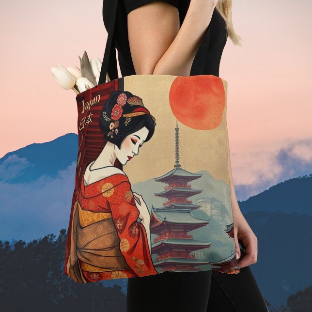 Japan geisha maiko japanese Tote bag (Creator Uploaded)