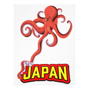 Japan Giant Squid cartoon Photo Print