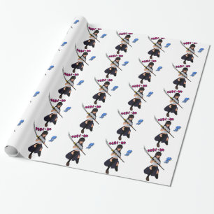 JAPAN/GIRL/LADY/SAMURAI/ANIME/GAME/JAPANESE/KANJI/ WRAPPING PAPER