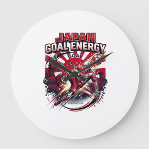 Japan Goal Energy Skeleton Striker Nations Creativ Large Clock