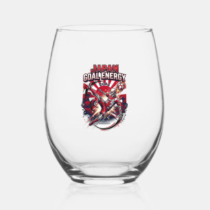 Japan Goal Energy Skeleton Striker Nations Creativ Stemless Wine Glass