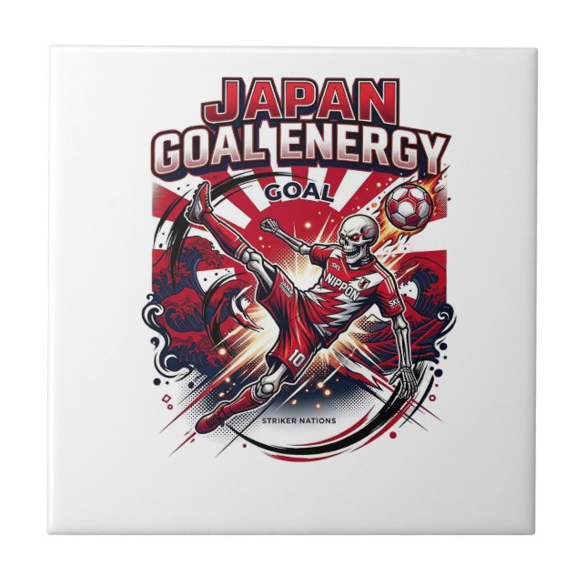 Japan Goal Energy Skeleton Striker Nations Creativ Tile (Front)